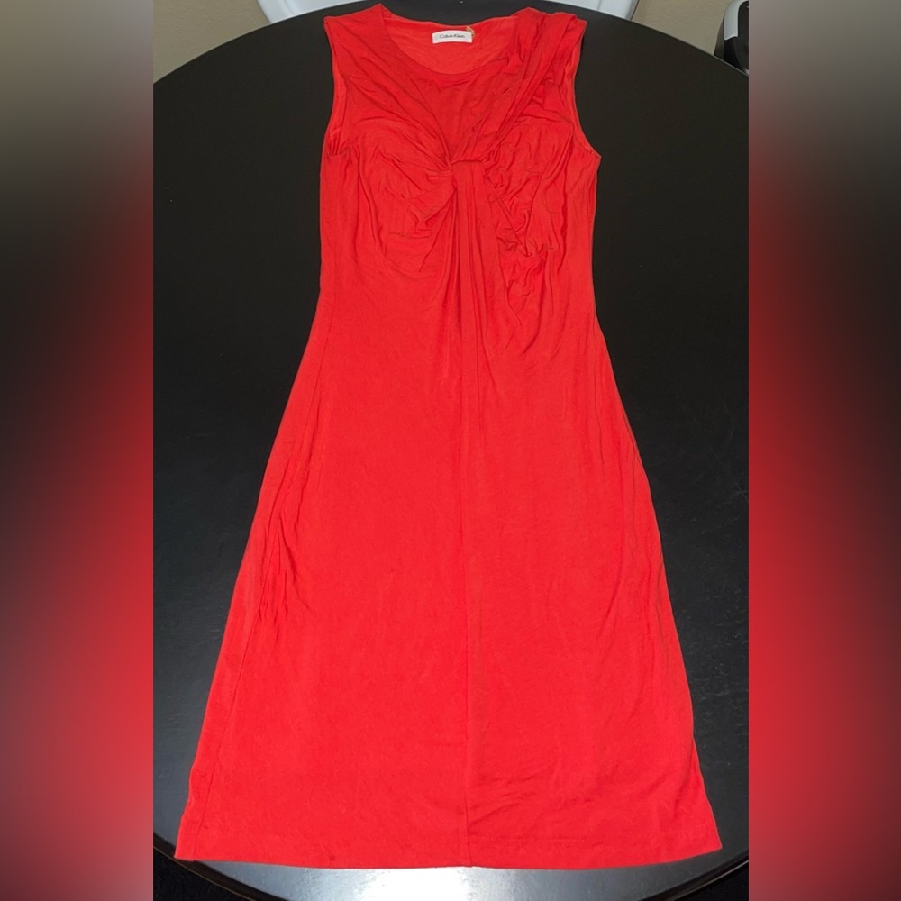 Calvin Klein Orange Dress. Size 2. Tracey Evans Blazer included, Size Small.